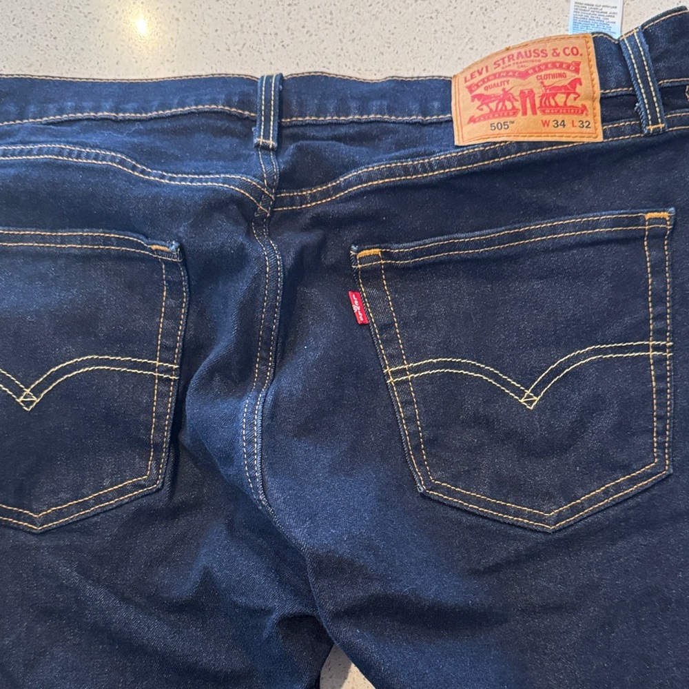 Levi's Men's Straight Jeans in Deep Blue